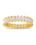 Sterling Silver Itzayana Baguette Eternity Band