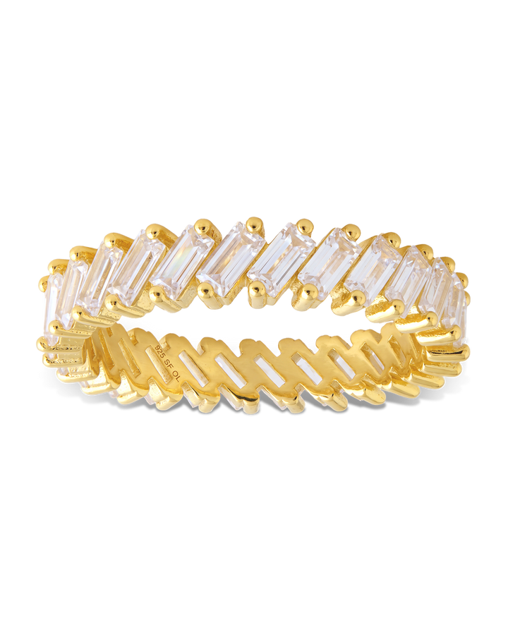 Sterling Silver Itzayana Baguette Eternity Band