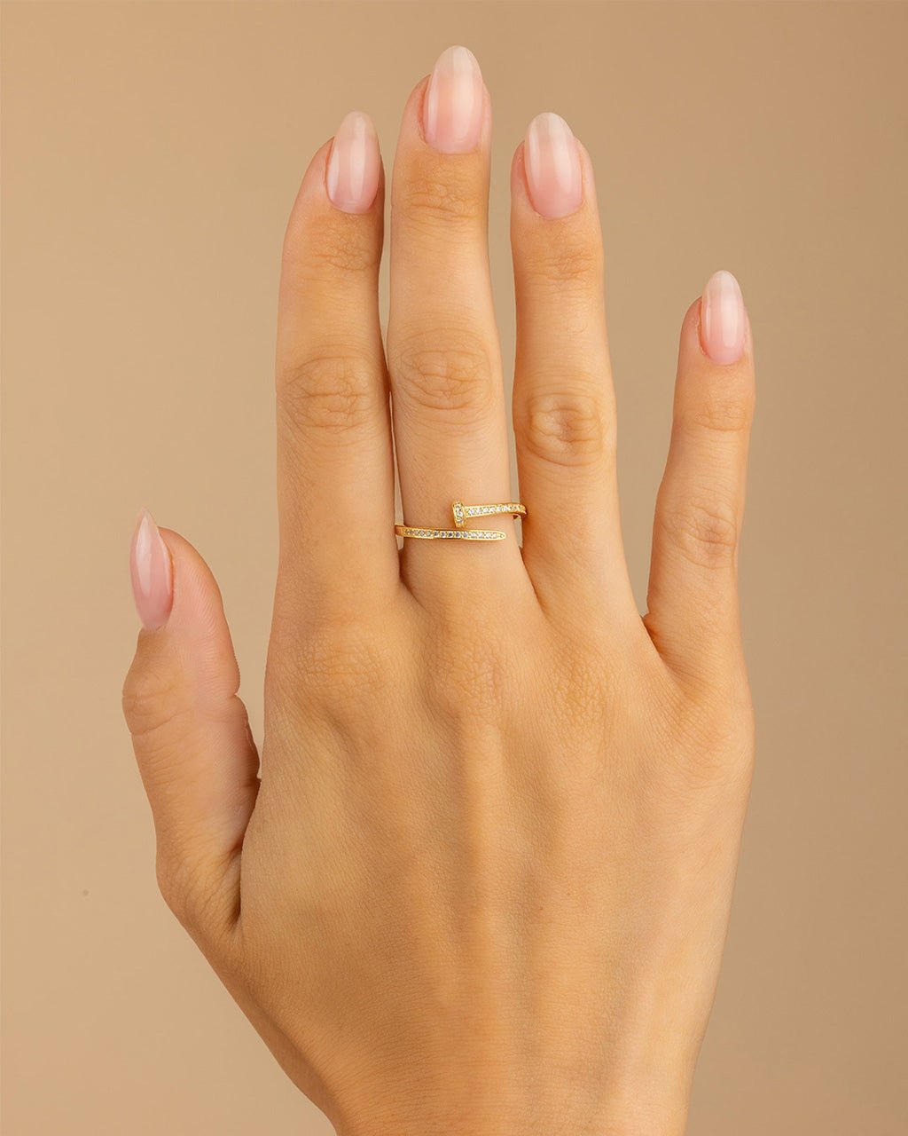 Sterling Silver Journey Twisted Sparkle Wrap Ring - Sterling Forever