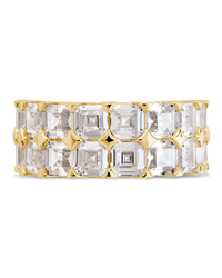 Sterling Silver Joy Emerald-Cut Eternity Band