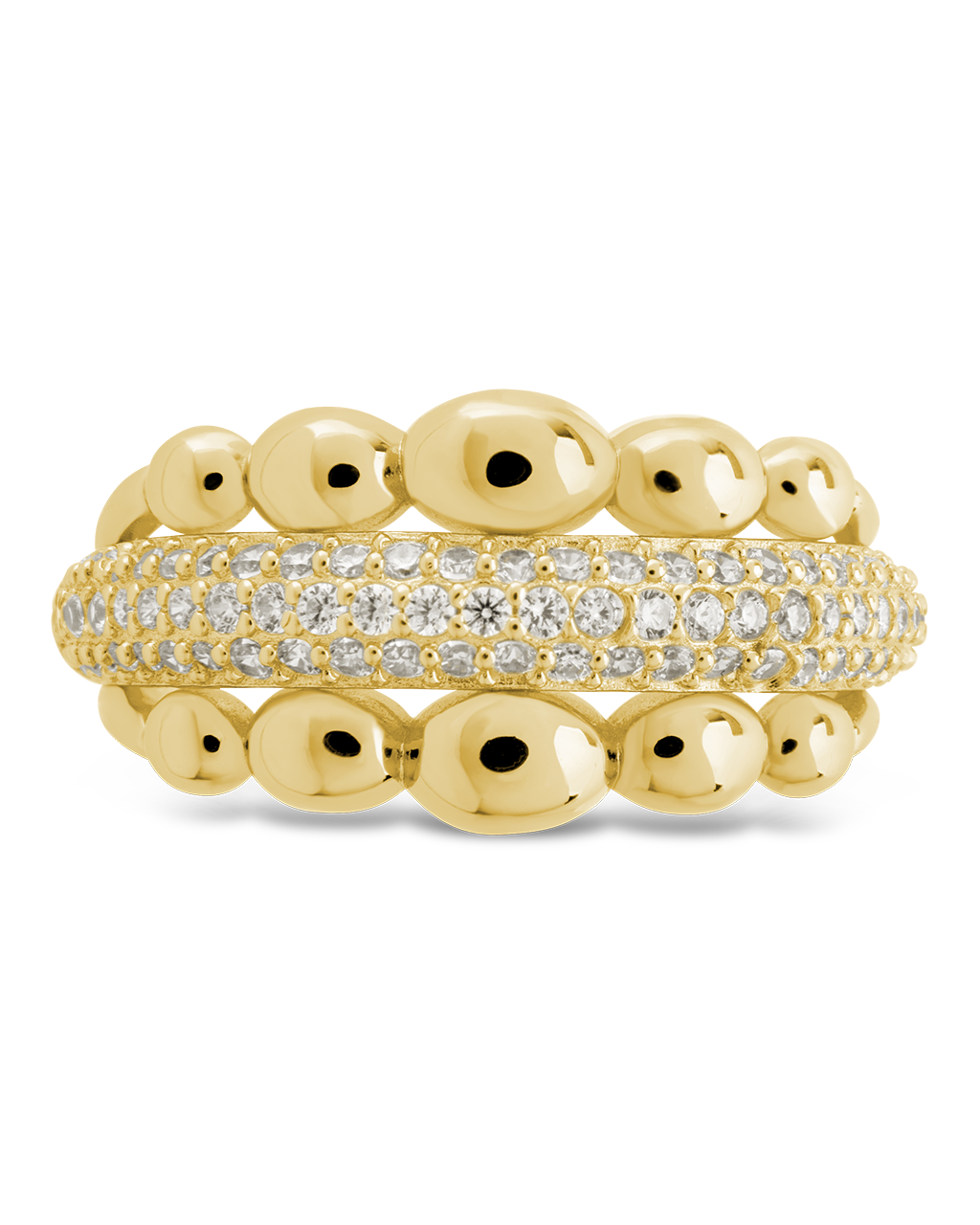 Sterling Silver Juliette Bubble Pavé Ring