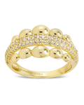 Sterling Silver Juliette Bubble Pavé Ring