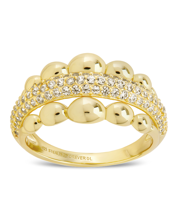 Sterling Silver Juliette Bubble Pavé Ring