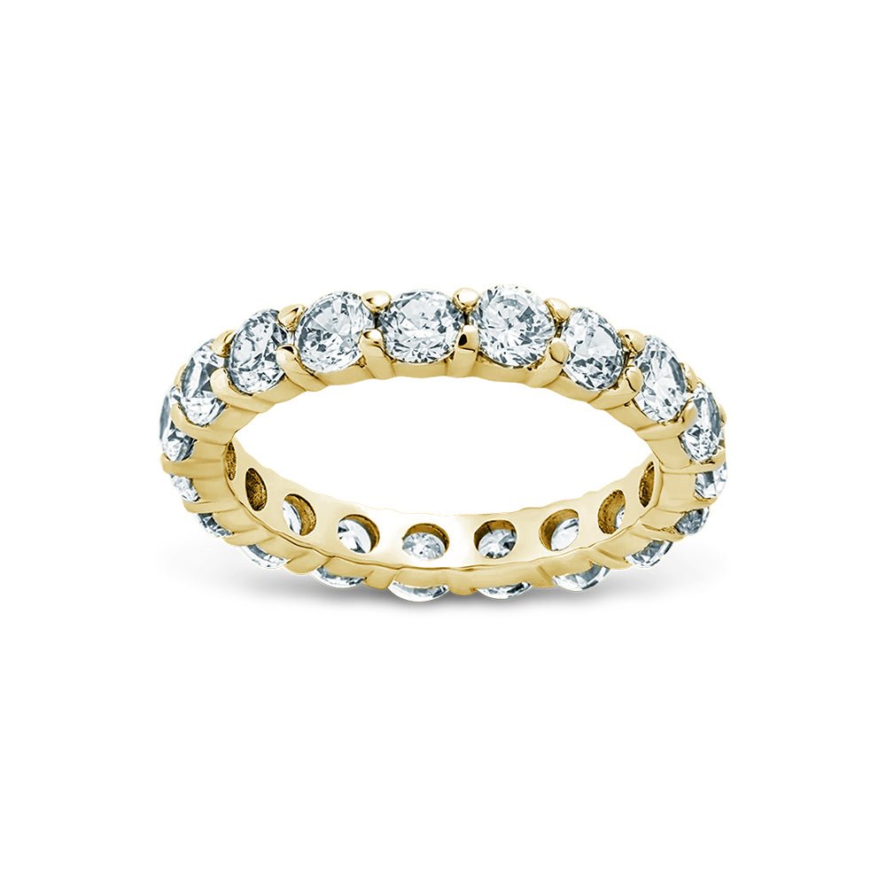 Sterling Silver Dainty Gracie CZ Eternity Ring - Sterling Forever