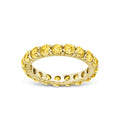 Sterling Silver Gracie Canary CZ Eternity Ring - Sterling Forever