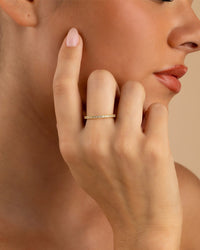 Sterling Silver 2.5mm Thin CZ Band Ring - Sterling Forever