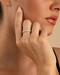 Sterling Silver 3mm Thin CZ Band Ring - Sterling Forever