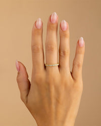 Sterling Silver 3mm Thin CZ Band Ring - Sterling Forever