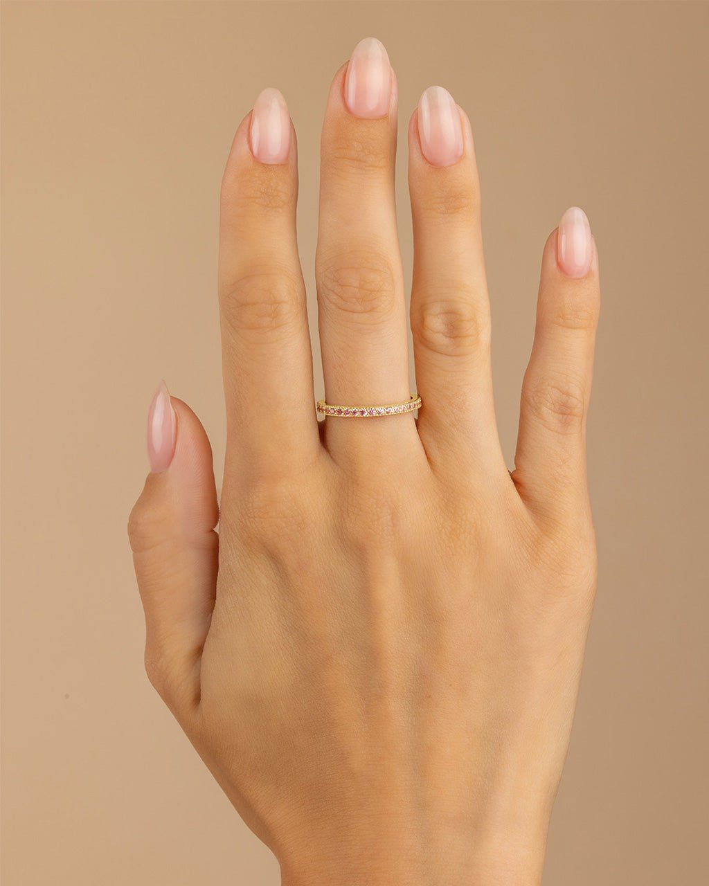 Sterling Silver 2.5mm Thin Amethyst CZ Band Ring - Sterling Forever