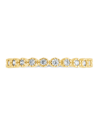 Sterling Silver Crystal Glow Eternity Ring