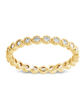Sterling Silver Crystal Glow Eternity Ring