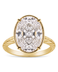 Sterling Silver Oval Cut CZ Cocktail Ring