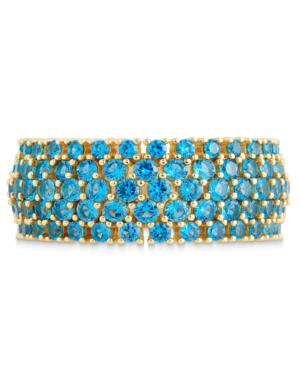 Sterling Silver Aquamarine CZ Yvonne Ring