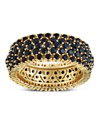 Sterling Silver Black CZ Yvonne Ring
