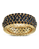 Sterling Silver Black CZ Yvonne Ring