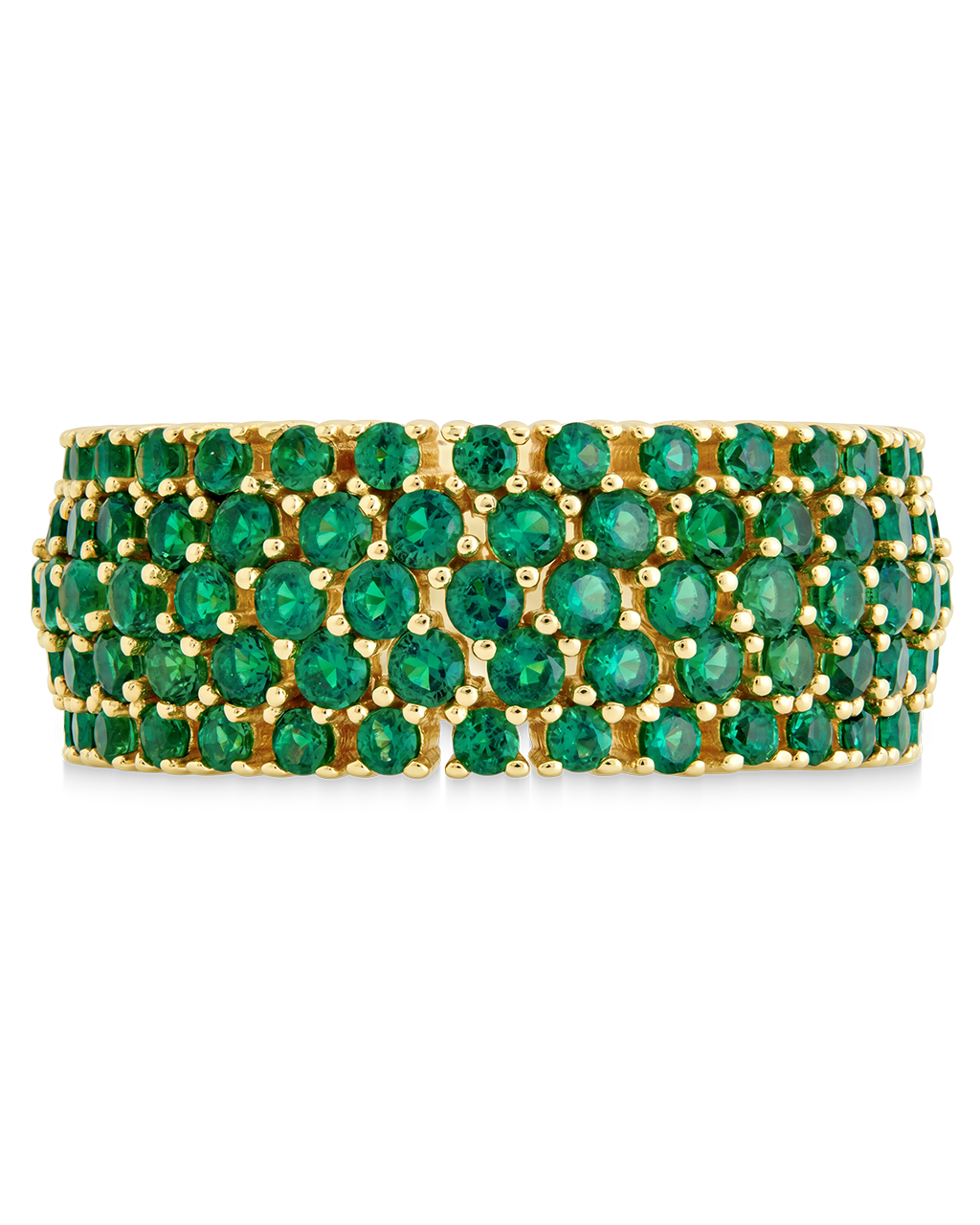 Sterling Silver Emerald CZ Yvonne Ring