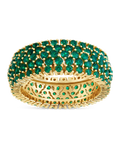Sterling Silver Emerald CZ Yvonne Ring