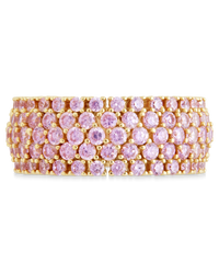 Sterling Silver Light Pink CZ Yvonne Ring