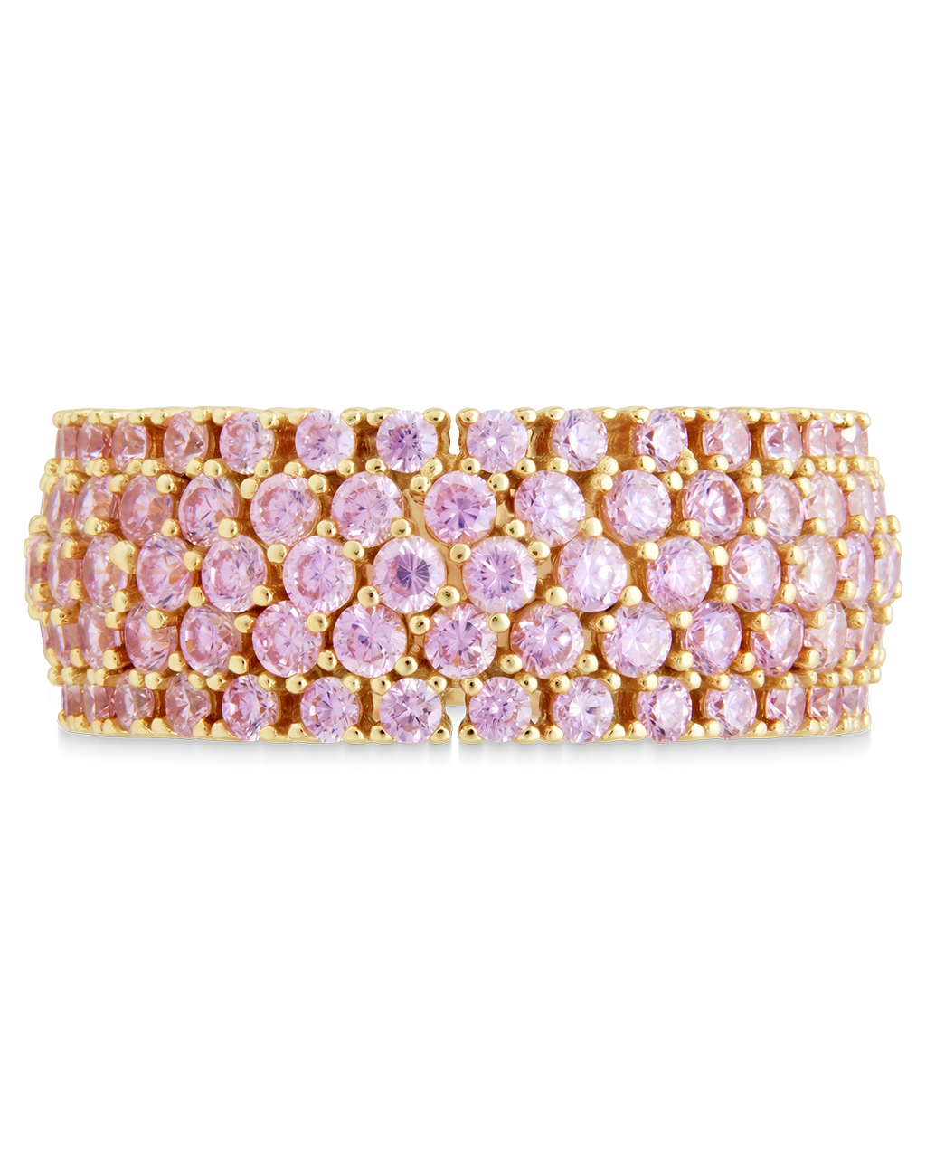 Sterling Silver Light Pink CZ Yvonne Ring
