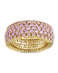 Sterling Silver Light Pink CZ Yvonne Ring