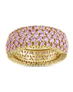 Sterling Silver Light Pink CZ Yvonne Ring