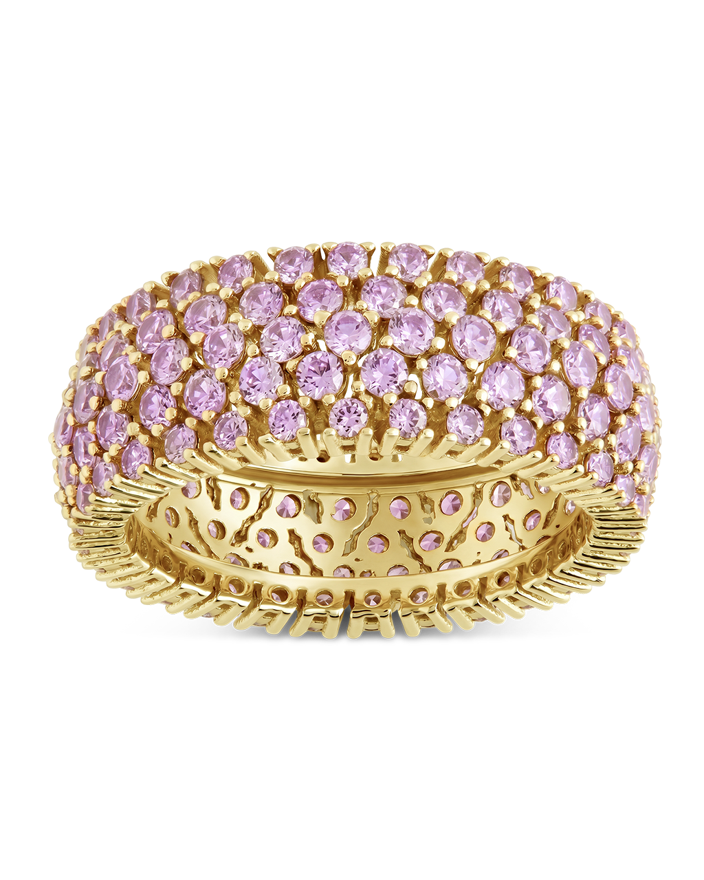 Sterling Silver Light Pink CZ Yvonne Ring