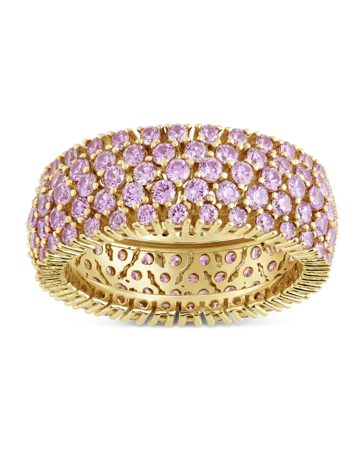 Sterling Silver Light Pink CZ Yvonne Ring