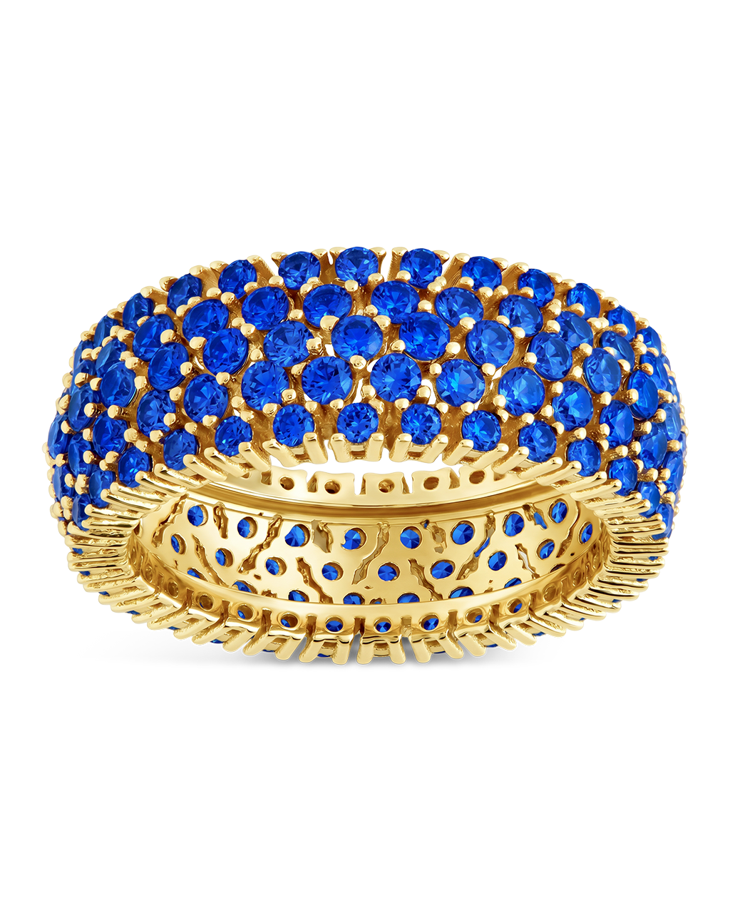 Sterling Silver Sapphire CZ Yvonne Ring