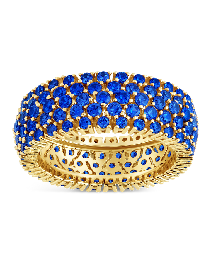 Sterling Silver Sapphire CZ Yvonne Ring