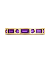 Sterling Silver Amethyst CZ Ethel Ring