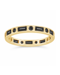 Sterling Silver Black CZ Ethel Ring