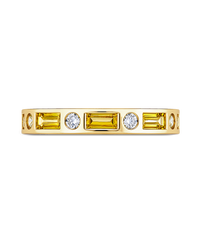 Sterling Silver Canary CZ Ethel Ring