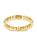 Sterling Silver Canary CZ Ethel Ring