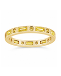 Sterling Silver Canary CZ Ethel Ring