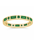Sterling Silver Emerald CZ Ethel Ring