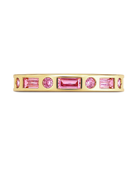 Sterling Silver Light Pink CZ Ethel Ring