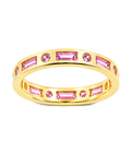 Sterling Silver Light Pink CZ Ethel Ring