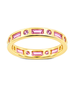 Sterling Silver Light Pink CZ Ethel Ring