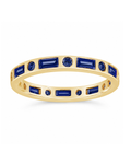 Sterling Silver Sapphire CZ Ethel Ring