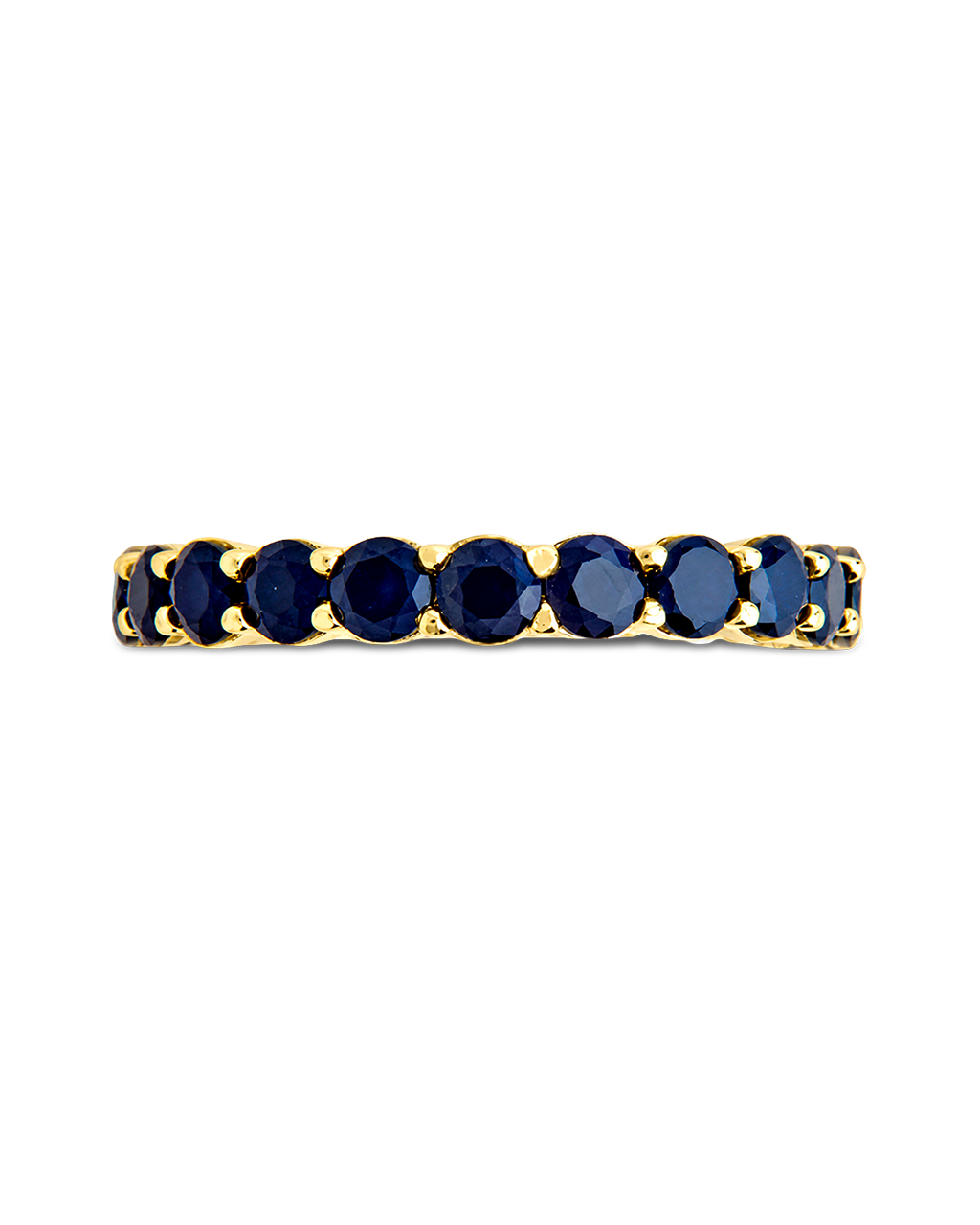 Sterling Silver Gracie Black CZ Eternity Ring