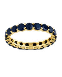 Sterling Silver Gracie Black CZ Eternity Ring