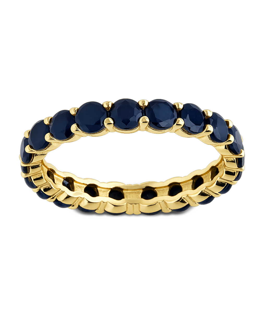 Sterling Silver Gracie Black CZ Eternity Ring