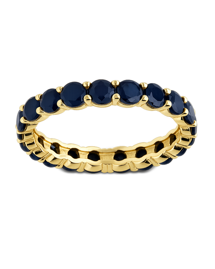 Sterling Silver Gracie Black CZ Eternity Ring