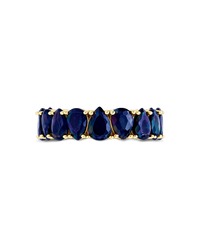 Sterling Silver Janis Black CZ Eternity Band Ring