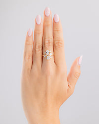 Sterling Silver Oval Cluster Statement Ring