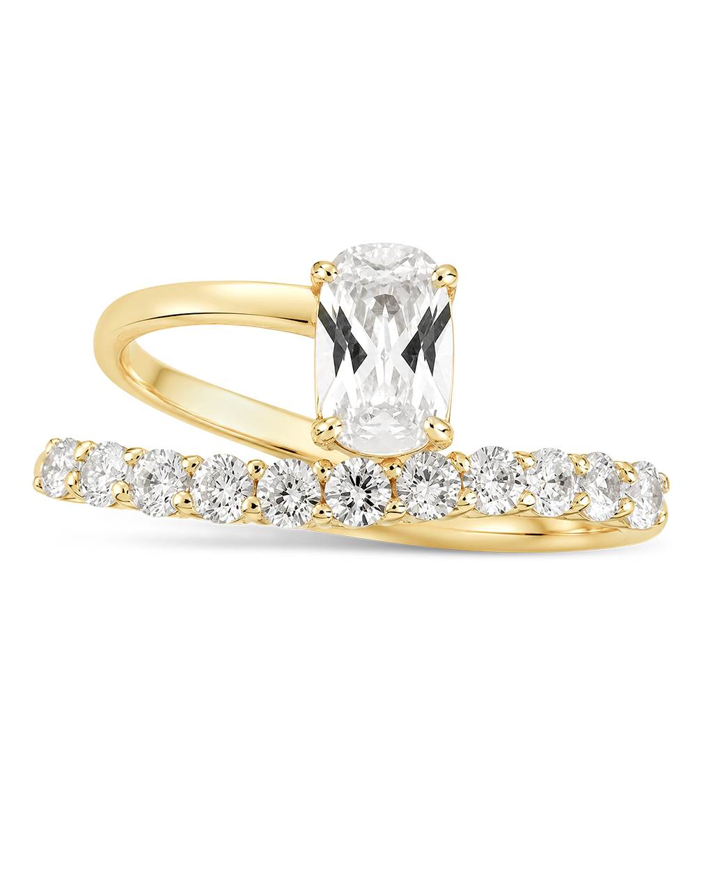 Sterling Silver Nova Cushion Pinky Ring
