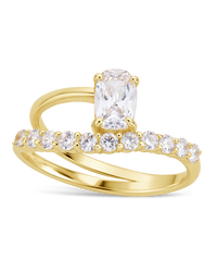 Sterling Silver Nova Cushion Pinky Ring