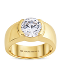 Sterling Silver Dua Bezel Ring