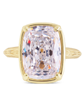 Sterling Silver Midi Elongated Cushion Ring