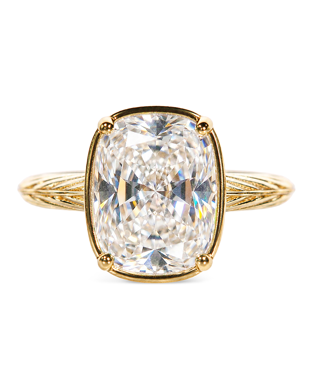Sterling Silver Midi Elongated Cushion Ring